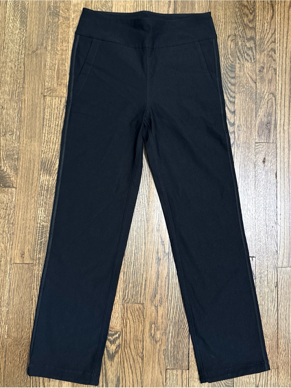 Golftini Classic Black Golf Stretch Ankle Pull-On Pants Size Large Preppy 27”